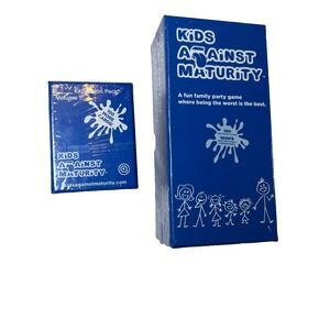 Kids Against Maturity Family Party Card Game with Expansion Pack New Sealed